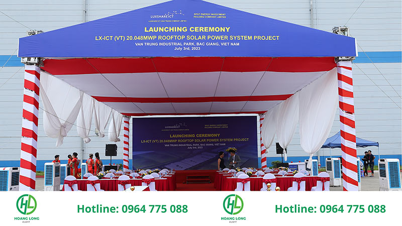 hoàng long event cho thuê sân khấu 